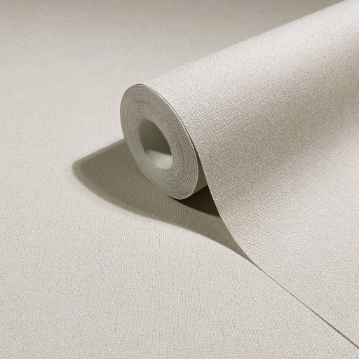 Finoman szőtt vászonhatású strukturált egyszínű minta meleg bézs/homokszín tónus tapéta