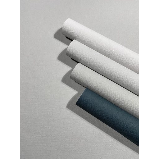 Finoman szőtt vászonhatású strukturált egyszínű minta nemes szürke/ezüstszürke tónus tapéta