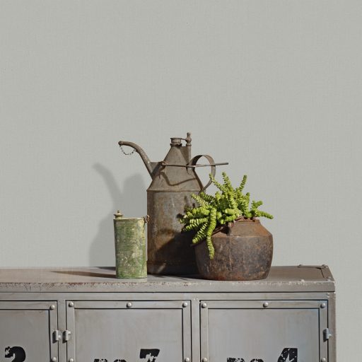 Finoman szőtt vászonhatású strukturált egyszínű minta középszürke/halvány grafit tónus tapéta