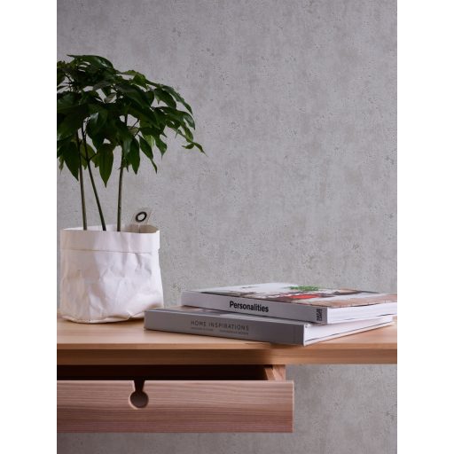 Természetes betonhatású egyszínű minta szürke és sötétszürke tónus tapéta