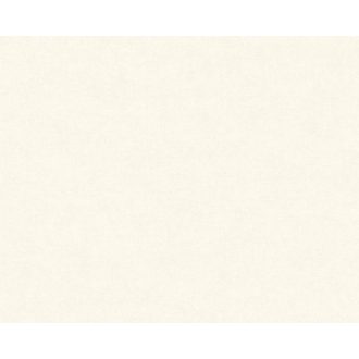   Vintage stílusú egyszinű textilstruktúra krémfehér tónus tapéta