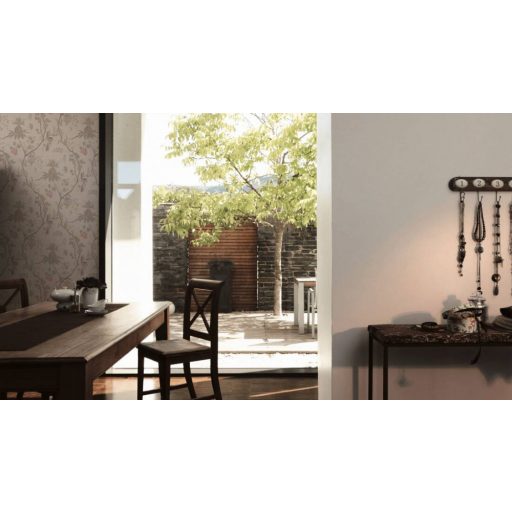 Vintage stílusú egyszinű textilstruktúra krémszürke tónus tapéta