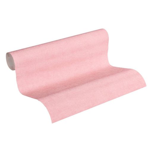 Vintage stílusú egyszinű textilstruktúra rózsaszín tónus tapéta