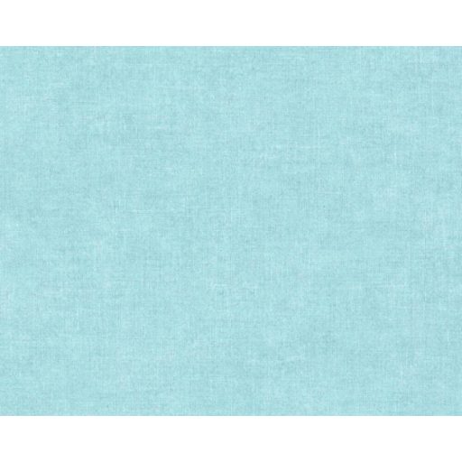 Vintage stílusú egyszinű textilstruktúra zöldeskék/türkiz tónus tapéta