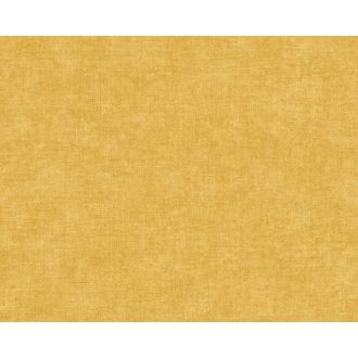   Egyszínű Vintage koptatott textilminta sárga tónus tapéta