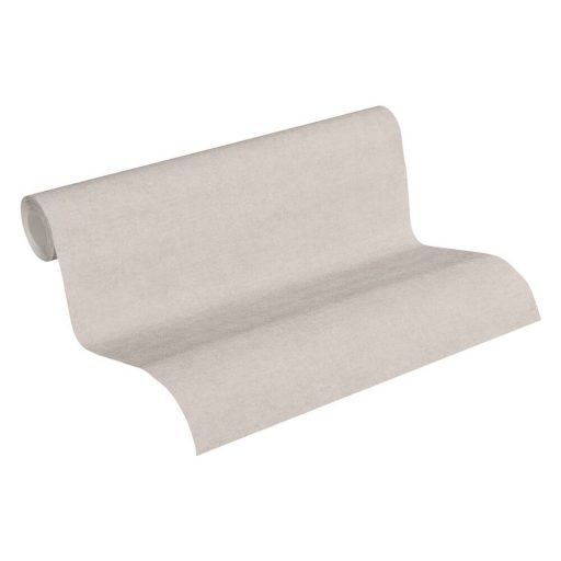 Egyszínű Vintage koptatott textilminta szürkésbézs tónus tapéta