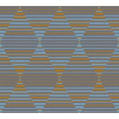   As-Creation Linen Style 36757-3 Geometrikus grafikus különleges rombuszminta 3D szürke kék narancs tapéta