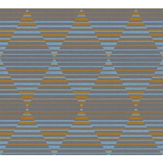   As-Creation Linen Style 36757-3 Geometrikus grafikus különleges rombuszminta 3D szürke kék narancs tapéta