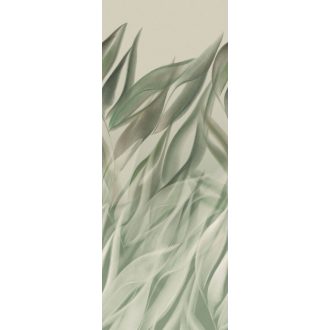   Levélmintázat simogatja a falat! Plasztikus térbeli botanikai csoda bézs szürkészöld zöld és olívzöld tónus falpanel