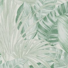   As-Creation Greenery 36820-2 Natur trópusi botanikus fehér világoszöld árnyalatok tapéta