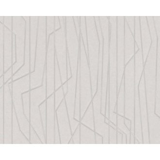   As-Creation Emotion Graphic 36878-2 Design grafikus szürke ezüst fénylő hatás tapéta