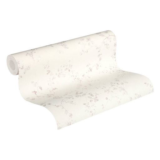 As-Creation Metropolitan Stories 36896-1 natur virágok ágak fehér rózsaszín/halvány lila enyhe fényű tapéta