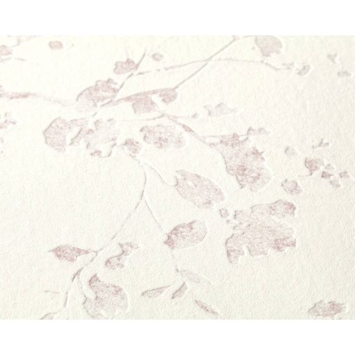 As-Creation Metropolitan Stories 36896-1 natur virágok ágak fehér rózsaszín/halvány lila enyhe fényű tapéta