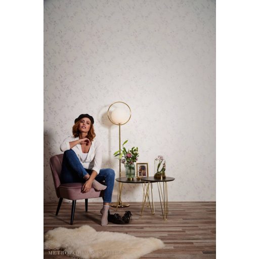 As-Creation Metropolitan Stories 36896-1 natur virágok ágak fehér rózsaszín/halvány lila enyhe fényű tapéta