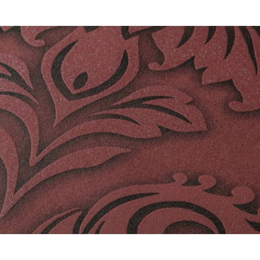 As-Creation Metropolitan Stories 36898-3 barokk díszítőminta 3D bordó fekete ezüst csillámló hatású tapéta