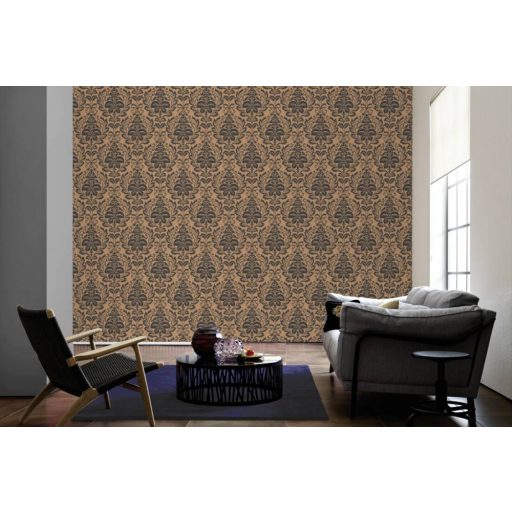 As-Creation Attractive 36910-4 Klasszikus Barokk díszítőminta bronz fekete fémes hatás tapéta