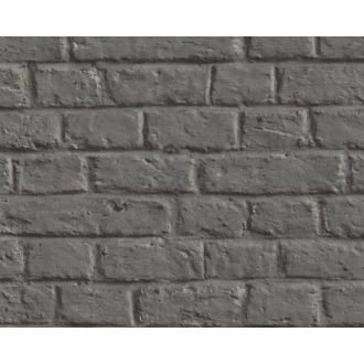   As-Creation Metropolitan Stories 36912-1 natur téglafal 3D sötétszürke antracit tapéta