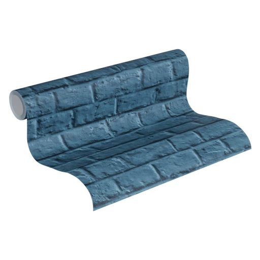 As-Creation Metropolitan Stories 36912-3  natur téglafal 3D kék sötétkék tapéta