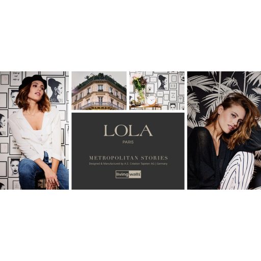 As-Creation Metropolitan Stories 36918-3  Paris Fashion fotó kollázs fehér fekete szürke rózsaszín/roségold enyhe fémes hatás tapéta