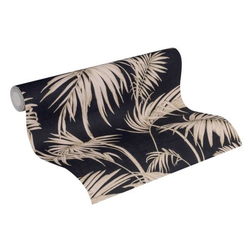 As-Creation Metropolitan Stories/Black is Beautiful 36919-1 natur Vintage bambusz fekete roségold bronz fémes hatás tapéta