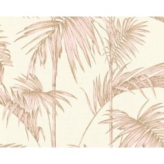   As-Creation Metropolitan Stories 36919-3  natur Vintage bambusz krémfehér rózsaszín aranybarna fémes hatás tapéta