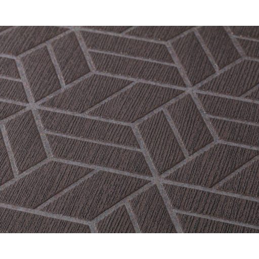 As-Creation Metropolitan Stories 36920-1 design grafikus 3D sötétbarna ezüst fémes csillámló hatás