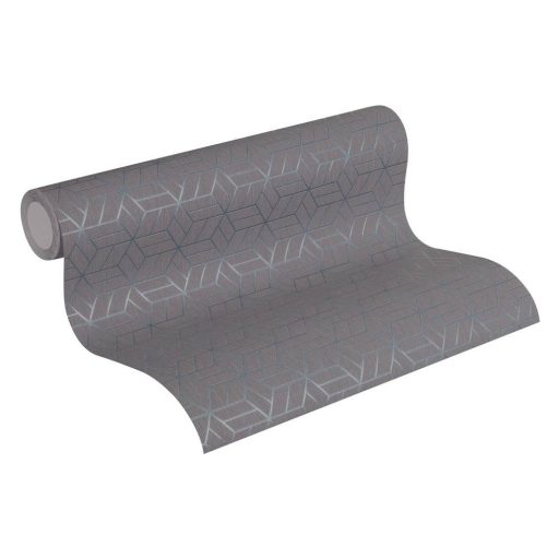 As-Creation Metropolitan Stories 36920-2  design grafikus 3D szürke ezüst fémes csillámló hatás