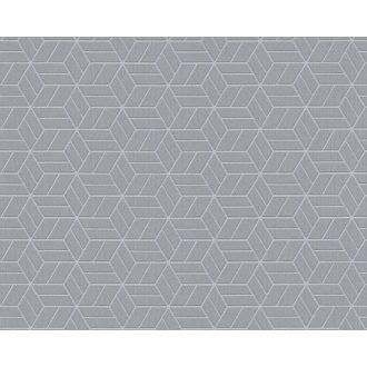   As-Creation Metropolitan Stories 36920-4  design grafikus 3D szürke ezüst fémes csillámló hatás