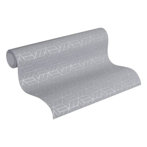 As-Creation Metropolitan Stories 36920-4  design grafikus 3D szürke ezüst fémes csillámló hatás