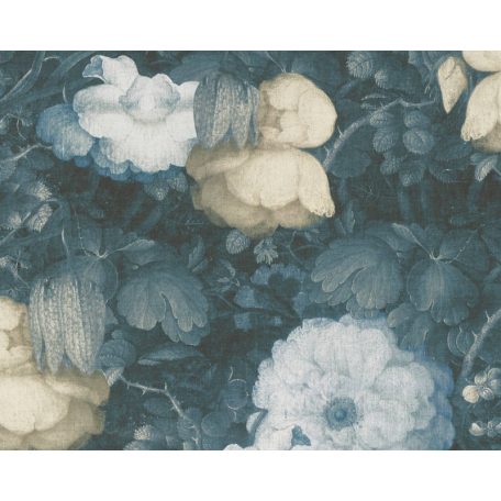 As-Creation Metropolitan Stories 36921-3  Vintage akvarell virágálom kék krémsárga világos szürke tapéta