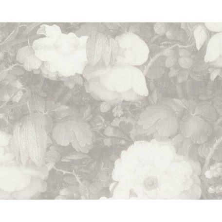 As-Creation Metropolitan Stories 36921-4  Vintage akvarell virágálom szürke fehér tapéta
