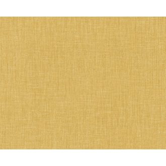   As-Creation Metropolitan Stories 36922-1 textilhatású egyszínű aranysárga tapéta