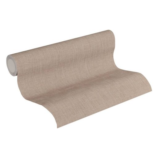 As-Creation Metropolitan Stories 36922-5  textilhatású egyszínű barna tapéta