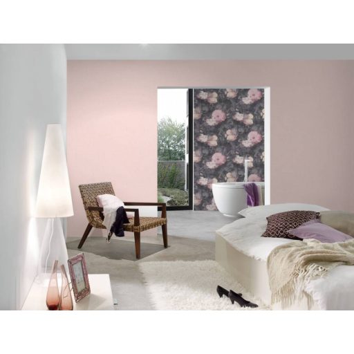 As-Creation Metropolitan Stories 36925-2  textilhatású egyszínű rózsaszín tapéta