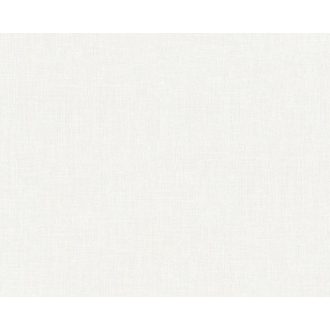  As-Creation Metropolitan Stories 36925-3  textilhatású egyszínű fehér tapéta