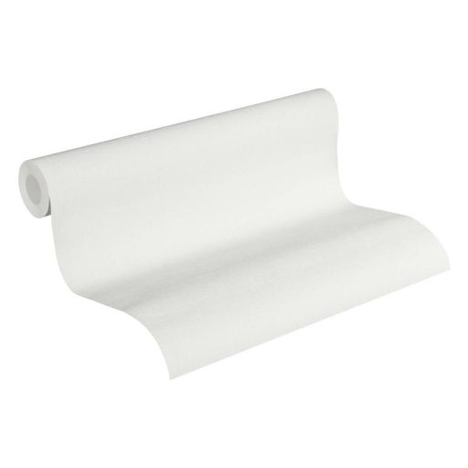 As-Creation Metropolitan Stories 36925-3  textilhatású egyszínű fehér tapéta