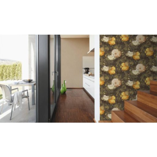 As-Creation Metropolitan Stories 36925-7 textilhatású egyszínű barna tapéta