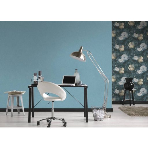 As-Creation Metropolitan Stories 36925-8  textilhatású egyszínű világoskék tapéta