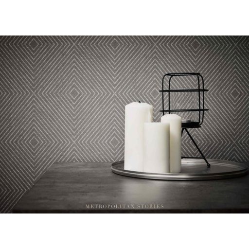 As-Creation Metropolitan Stories 36926-1 design grafikus antracit szürke ezüst enyhe fémes hatás tapéta
