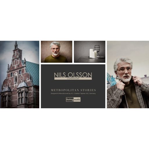 As-Creation Metropolitan Stories 36926-3 design grafikus krém szürkésfehér ezüst enyhe fémes hatás tapéta