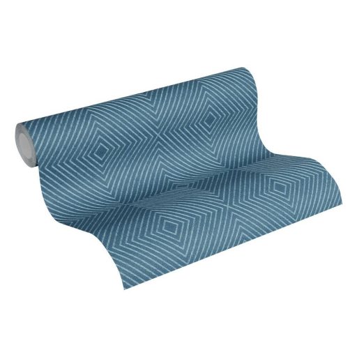 As-Creation Metropolitan Stories 36926-4  design grafikus kék világoskék ezüst enyhe fémes hatás tapéta