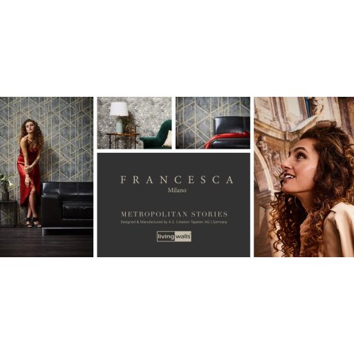 As-Creation Metropolitan Stories 36928-2  design natur beton alap grafikus mintázat szürke bézs ezüst fémes hatás tapéta