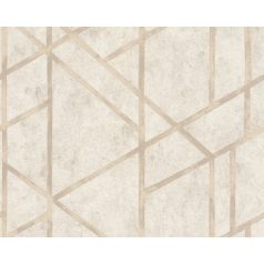   As-Creation Metropolitan Stories 36928-4  design natur beton alap grafikus mintázat krém krémszürke bézs fémes hatás tapéta