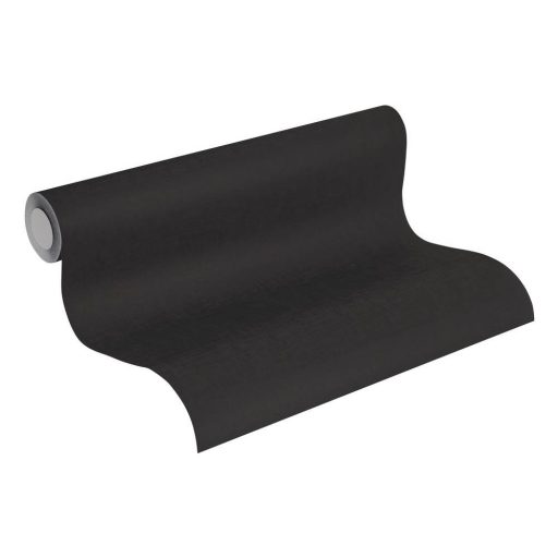 As-Creation PintWalls/Metropolitan Stories/Black is Beautiful 36932-2 textilhatású egyszínű fekete tapéta