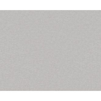   As-Creation Metropolitan Stories 36932-3 textilhatású egyszínű ezüst tapéta