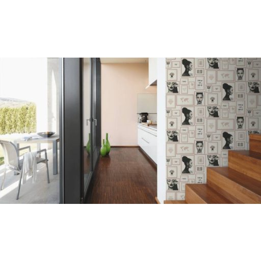 As-Creation PintWalls/Metropolitan Stories 36932-4 textilhatású egyszínű halvány rózsaszín tapéta