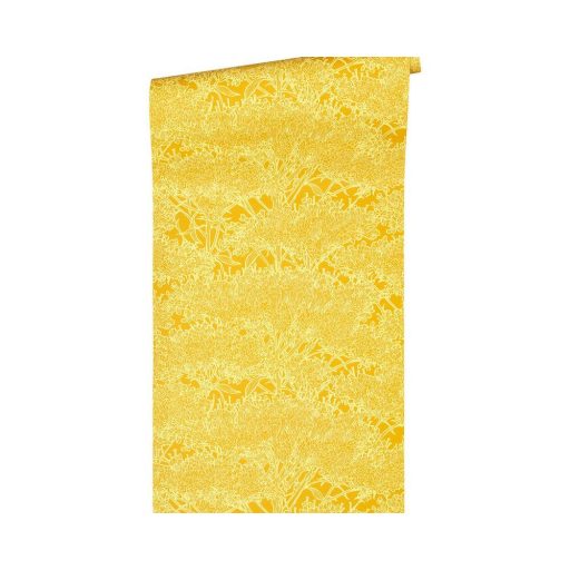 Architects Paper Absolutely Chic 36972-3  Natur organikus stilizált lombozat aranysárga világos sárga csillogó hatás tapéta