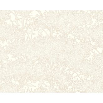   Architects Paper Absolutely Chic 36972-7  Natur organikus stilizált lombozat krémfehér krém bézs csillogó hatás tapéta