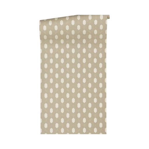 Architects Paper Absolutely Chic 36973-7  Grafikus hatszög/méhsejt mintázat szürkésbarna krémszín tapéta