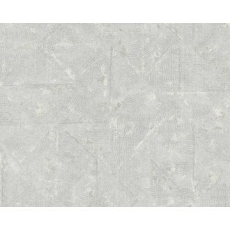   Architects Paper Absolutely Chic 36974-7  strukturált egyszínű rombuszok szürke árnyalatok szürkésfehér tapéta